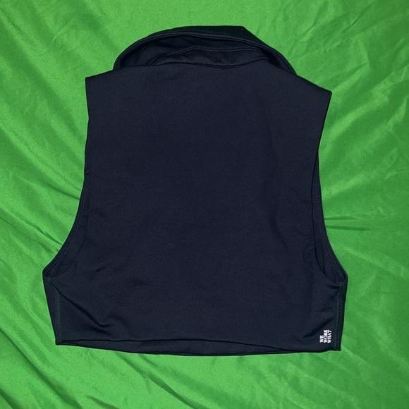 WeWoreWhat Navy Blue Sleeveless Crop Tank Top size Medium - Picture 5 of 10